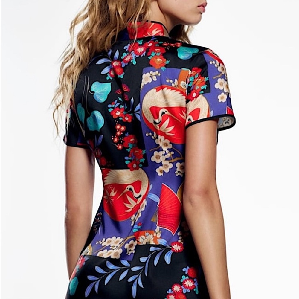 NWT Zara Satin Effect Mini Dress